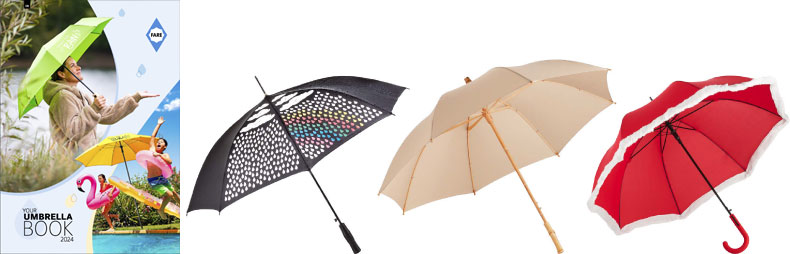 Fare Umbrella Stylebook 2024 – katalóg dáždniky, reklamné predmety, potlač, logo